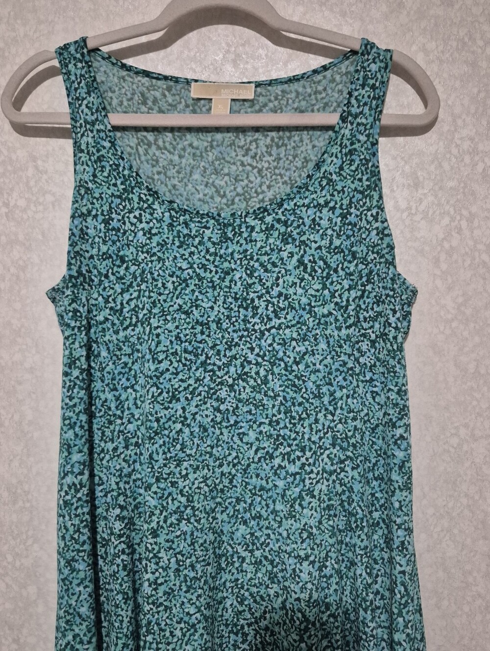 Michael Kors Teal Floral Sleeveless Maxi Dress  Size:XL - Picture 4 of 12